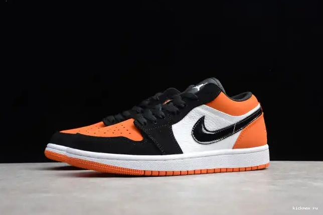 Rep Kickmax Jordan Low 553558-128 Air 1 Backboard Shattered 0513